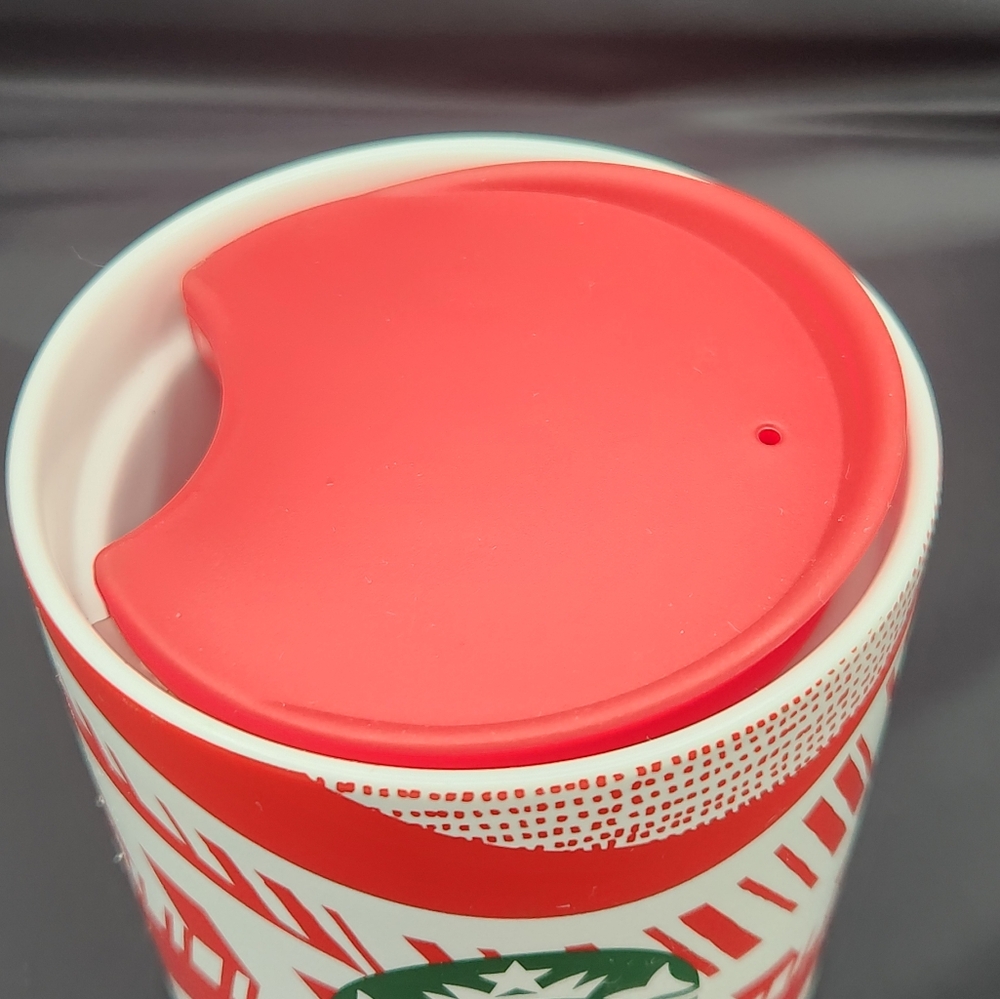 2021 Starbucks Holiday Ceramic Mug with Lid - Picture 6 of 8